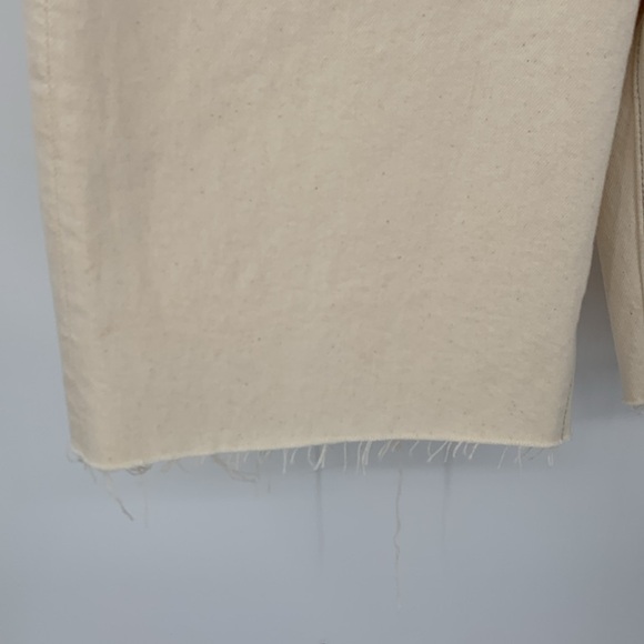 Ag Adriano Goldschmied Kerah high rise long shorts denim tan cotton women new 25 - Picture 3 of 6